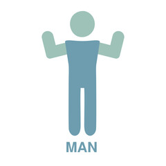vector illustration of a man icon