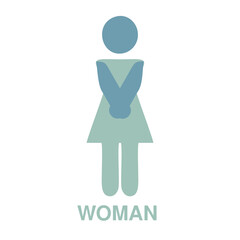 vector illustration of a woman icon