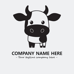 Plant illustration for logo company black and white vector image
