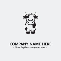 Plant illustration for logo company black and white vector image
