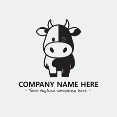 Plant illustration for logo company black and white vector image
