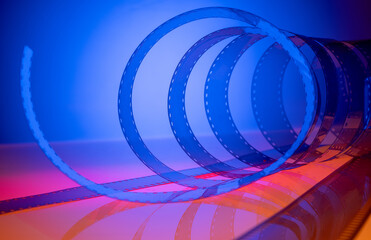 film strip for abstract cinematic background