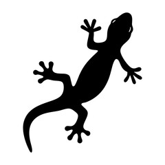 salamander animal black silhouette icon - designs for jungle animals salamander Safaris, wildlife, rainforest, vector on a white transparent.