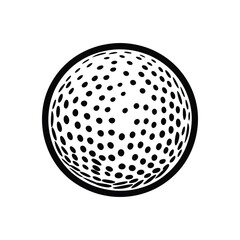 Dotted Globe Abstract Design, Monochrome Sphere, Circle with Transparent Background