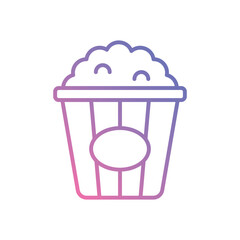 Pop Corn icon vector stock illustration