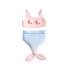 Adorable Mermaid Swimsuit for Young Children, Fun Summer Fashion Accessory