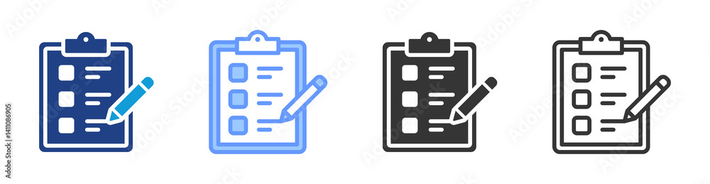 Poster preparedness icon set multiple style collection