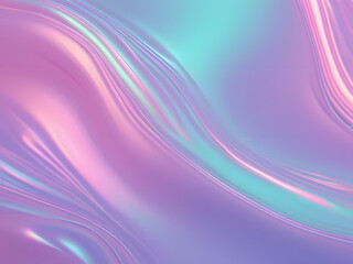 Naklejka premium Pastel colored holographic background. Abstract trendy holographic background. Real texture in pale violet, pink and mint colors with scratches and irregularities vaporwave foil holography 1980 2019 8