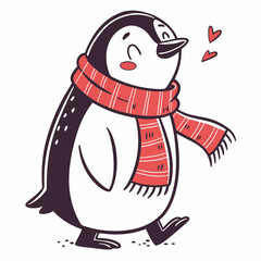 penguin with ice cream