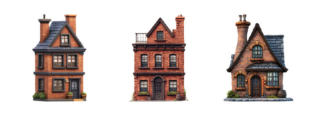 Charming Brick Houses with Classic Architecture and Unique Features