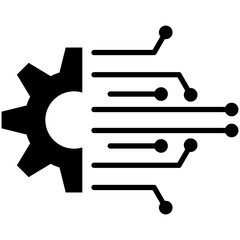 Technology Glyph Icon Style