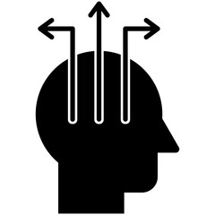 Knowledge Extraction Glyph Icon Style