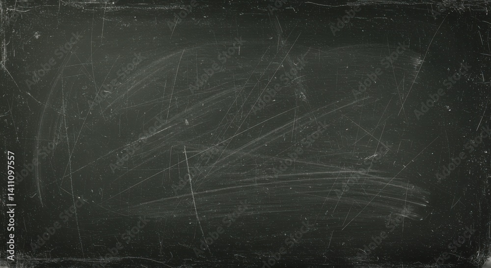 Aufkleber Old scratched blackboard with traces of chalk creating a vintage look