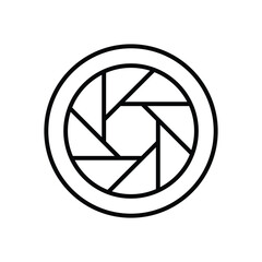 Shutter icon vector stock illustration