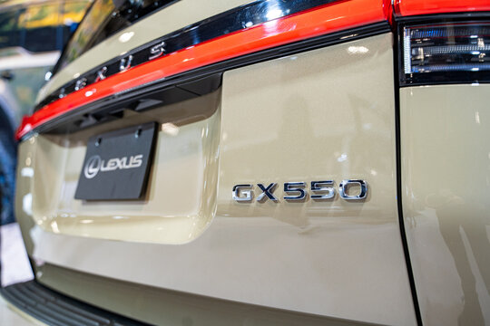 2025 Lexus GX 550 automobile at the 2025 Canadian International AutoShow. Toronto, Canada - February 19, 2025.