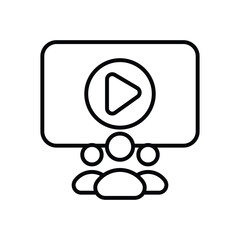 Shooting Group icon vector stock illustration