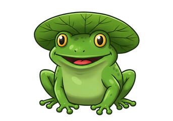 Obraz premium green frog cartoon