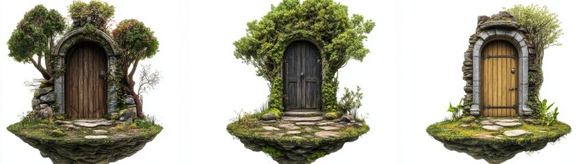 Fototapeta premium Enchanting Floating Doors