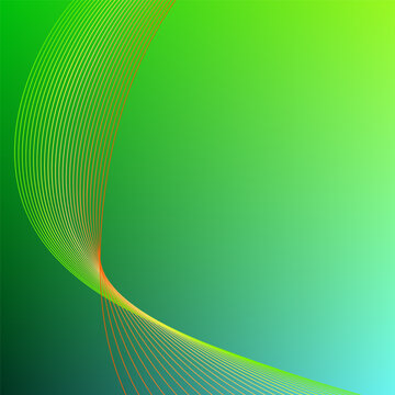 abstract green wave background