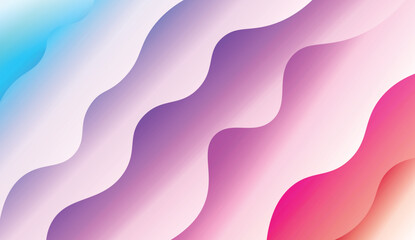 Modern Waves. Futuristic Technology Style Background. Design For Your Header Page, Ad, Poster, Banner. Vector Illustration with Color Gradient.