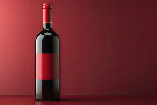 Flawless Picture of Wine Bottle with Red Labels in Cheryl Brand