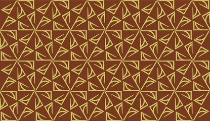 Fototapeta premium Modern elegant background Triangles, lines.. For your design. Brown color. Vector seamless pattern in geometric style.