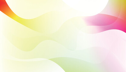 Fototapeta premium Wavy Background. For Design Flyer, Banner, Landing Page. Vector Illustration with Color Gradient.