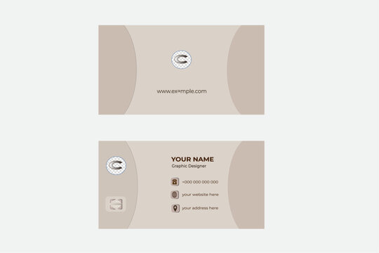 Business card designs with various shapes like round, triangular etc. and customizable colors like off-white, green, sky blue, pink, orange, blue etc.