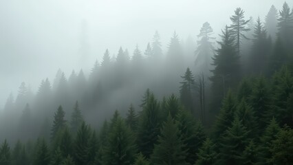 fog in the forest