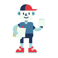 Delivery Man with Box