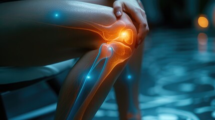 Knee pain - joint discomfort, leg ache, patella strain, mobility issue, ligament soreness, bending trouble, cartilage irritation, movement difficulty, chronic stiffness, orthopedic distress.
