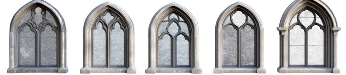 Naklejka premium Medieval Style Windows