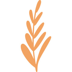 Obraz premium Cute Tropical leaf icon illustration