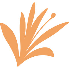 Cute Tropical leaf icon illustration