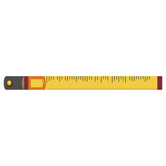 Tape measure illustration construction measurement vector