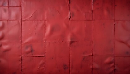 Panoramic Vintage Red Cloth Texture with Seamless Background Design