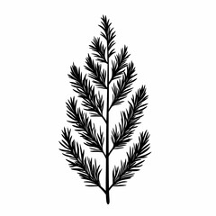 Fototapeta premium Tropical Fern and Leaf Silhouettes: Eco-Friendly Vector Illustrations for Nature-Inspired Decor and Crafts