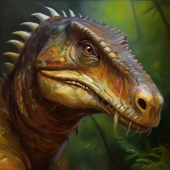 Fototapeten Ölgemälde Dinosaurier © Yvonne Bogdanski