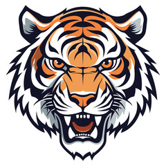 Fototapeta premium Tiger head tiger illustration animal vector