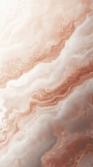 Fototapeta premium Elegant Abstract Marble Texture with Soft Rose Gold and Cream Tones