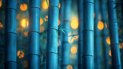 bamboo forest at night,