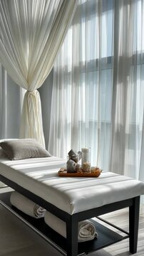pa Room with White Curtains and Natural Light