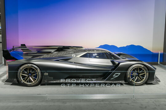 The Cadillac Project GTP Hypercar on display Detroit Auto Show at Huntington Place in Detroit
