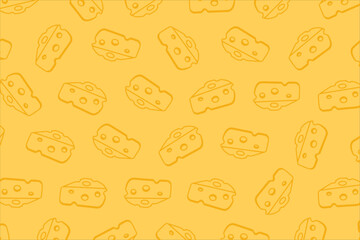 Cheese doodle pattern background. Seamless Pattern of a Cheese. Cheese pattern background set. Seamless pattern of cheese doodle illustration background.
