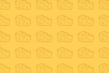 Cheese doodle pattern background. Seamless Pattern of a Cheese. Cheese pattern background set. Seamless pattern of cheese doodle illustration background.
