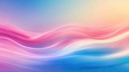 Obraz premium Soft Abstract Waves in Pastel Colors for Tranquil Backgrounds