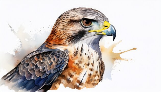 Aquarell Falke