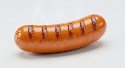 hot dog with mustard