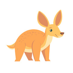 Vector illustration of Aardvark background children's wildlife vector