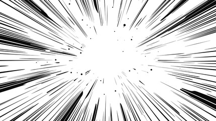 7漫画風集中線背景 Gererated AI